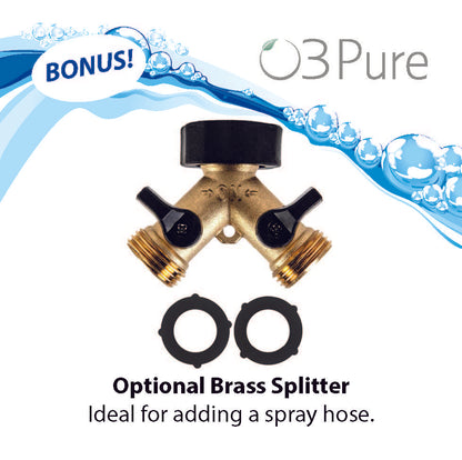 Optional ozone spray hose connection for cleaning